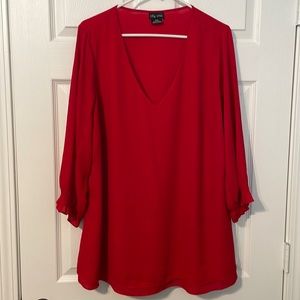 Red blouse